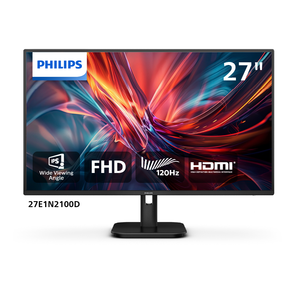 Philips 27" 27E1N2100D Flat FHD Monitor IPS panel 120Hz- DP, HDMI atomoffice