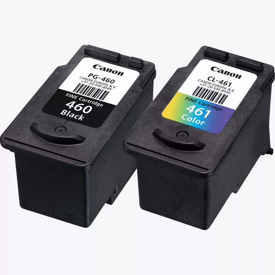 Canon PG-460 Black and CL-461 Colour Ink Cartridge Multipack for Canon PIXMA TS5340, TS7440, TS7440a, TS5340a Printers atomoffice