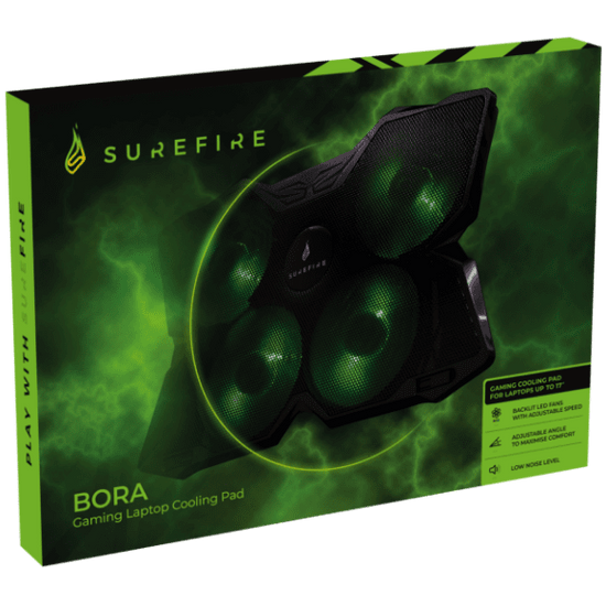 SureFire Bora Gaming Laptop Cooling Pad Green