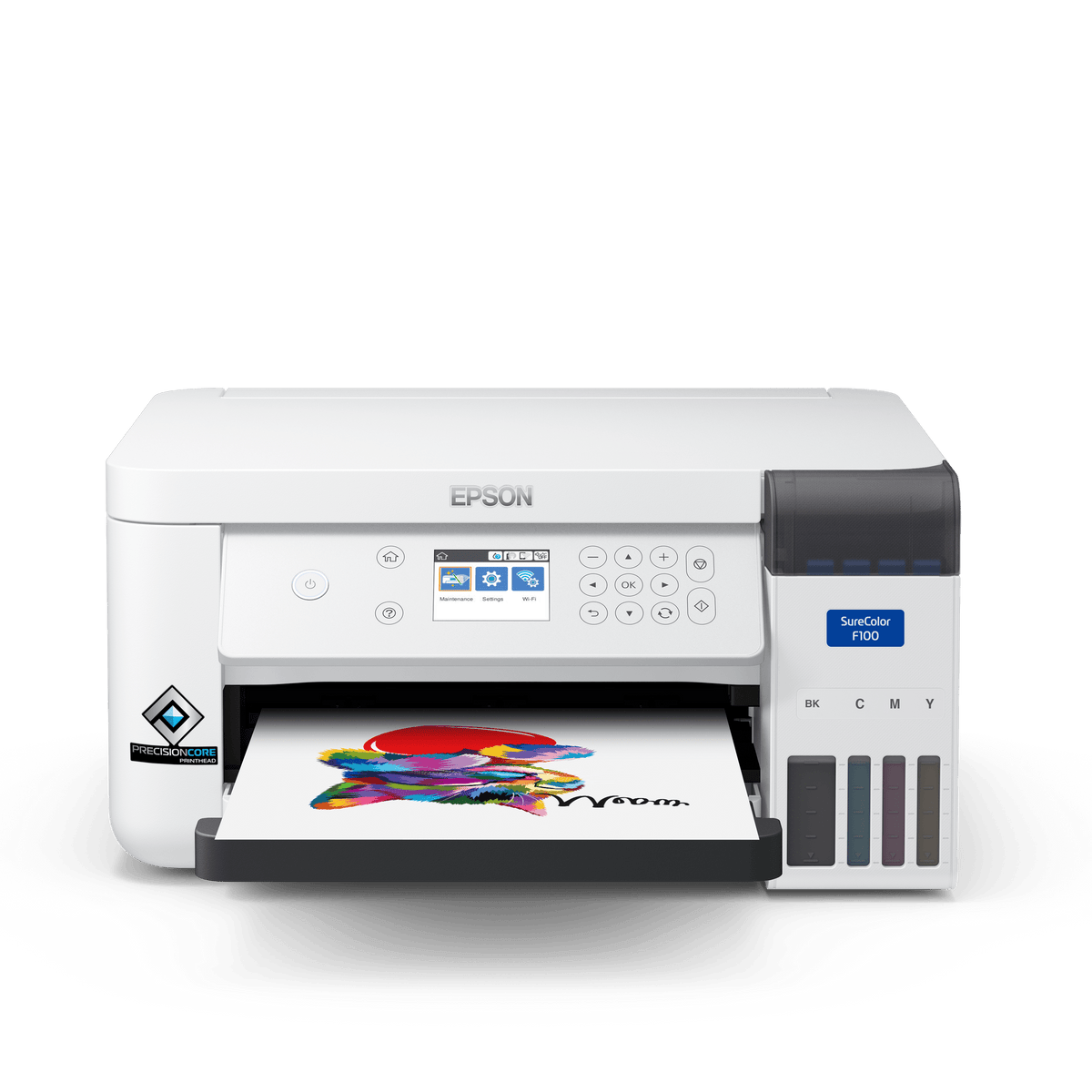 Epson SureColor SC-F100 Desktop Dye Sublimation Printer, Refillable Ink, Wi-Fi C11CJ80301 atomoffice