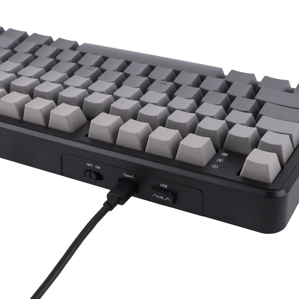 AULA F108 Pro Mechanical Gaming Keyboard RGB 104 Keys Tri-Mode Wireless,Bluetooth,Wired Linear Switch atomoffice