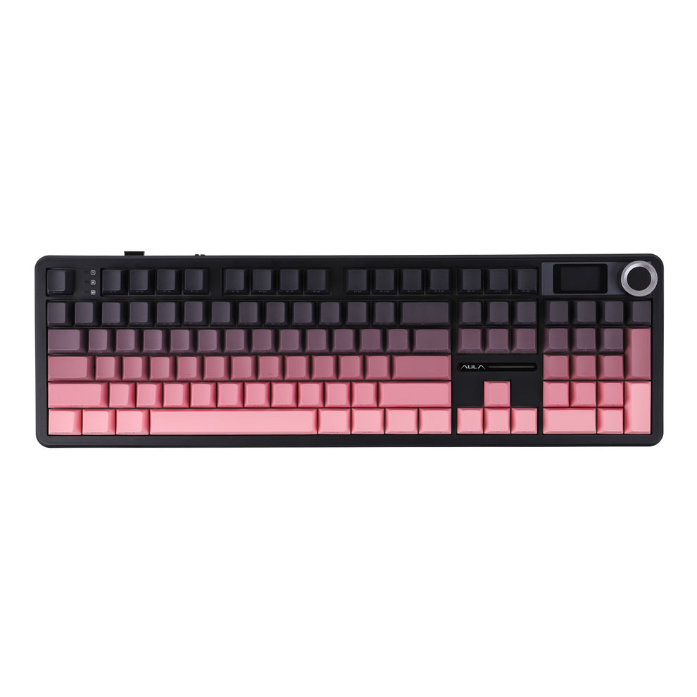 AULA F108 Pro Mechanical Gaming Keyboard RGB 104 Keys Tri-Mode Wireless,Bluetooth,Wired Linear Switch atomoffice