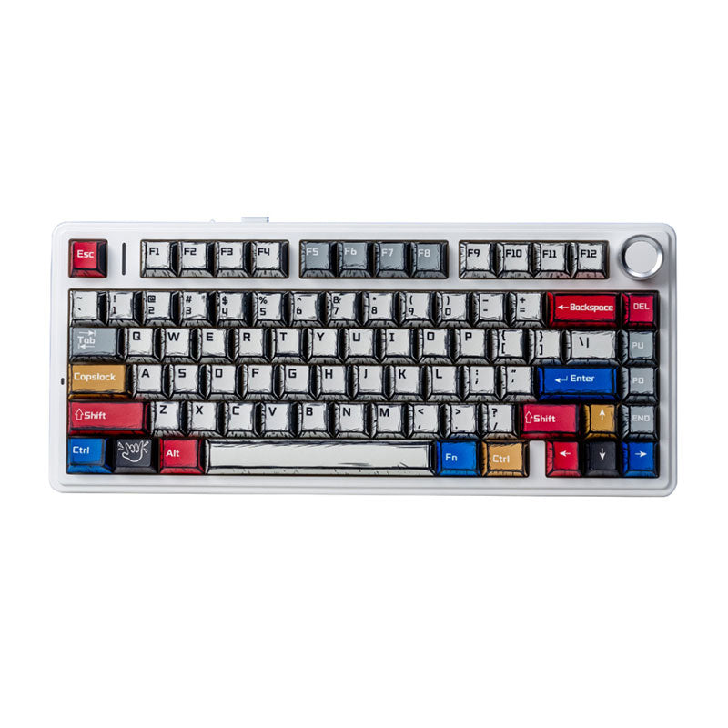 AULA F75 Mechanical Gaming Keyboard RGB 80 Keys Tri-Mode Wireless,Bluetooth,Wired Linear Switch atomoffice