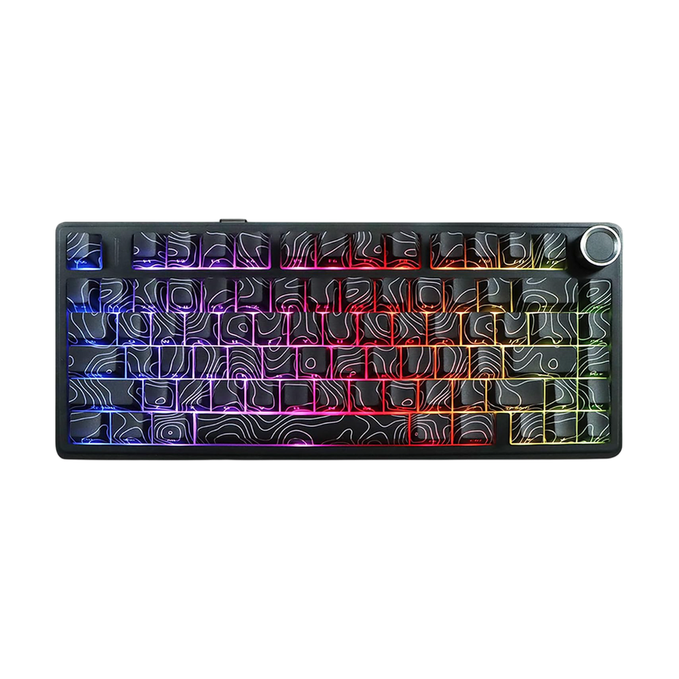 AULA F75 Mechanical Gaming Keyboard RGB 80 Keys Tri-Mode Wireless,Bluetooth,Wired Linear Switch atomoffice