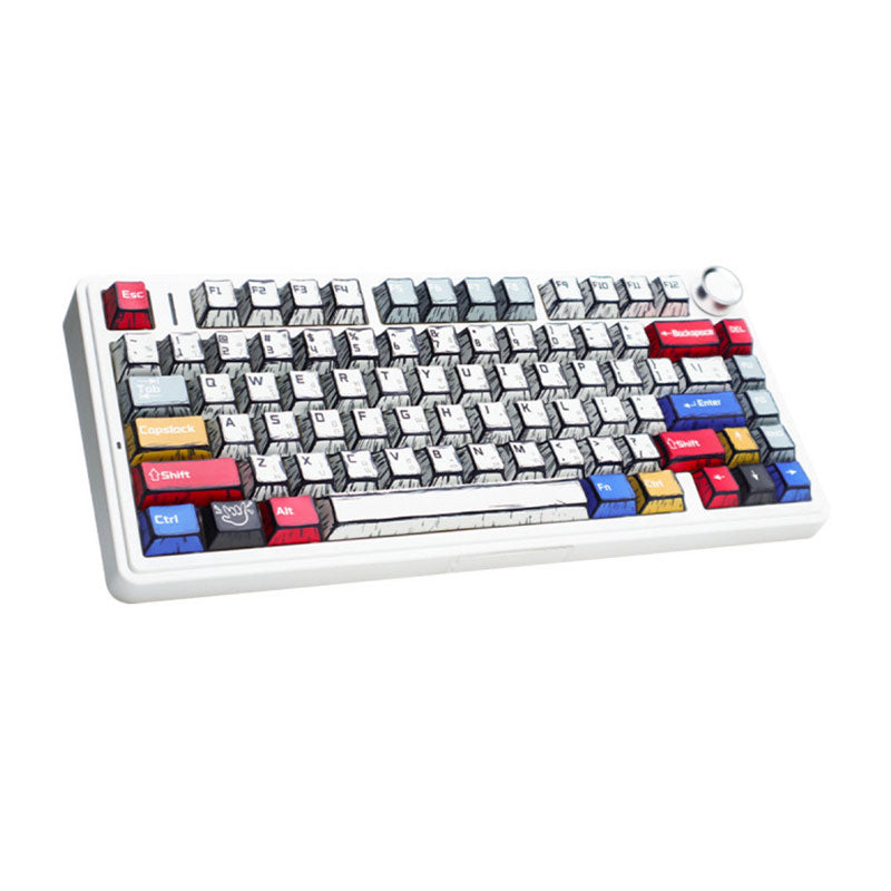 AULA F75 Mechanical Gaming Keyboard RGB 80 Keys Tri-Mode Wireless,Bluetooth,Wired Linear Switch atomoffice