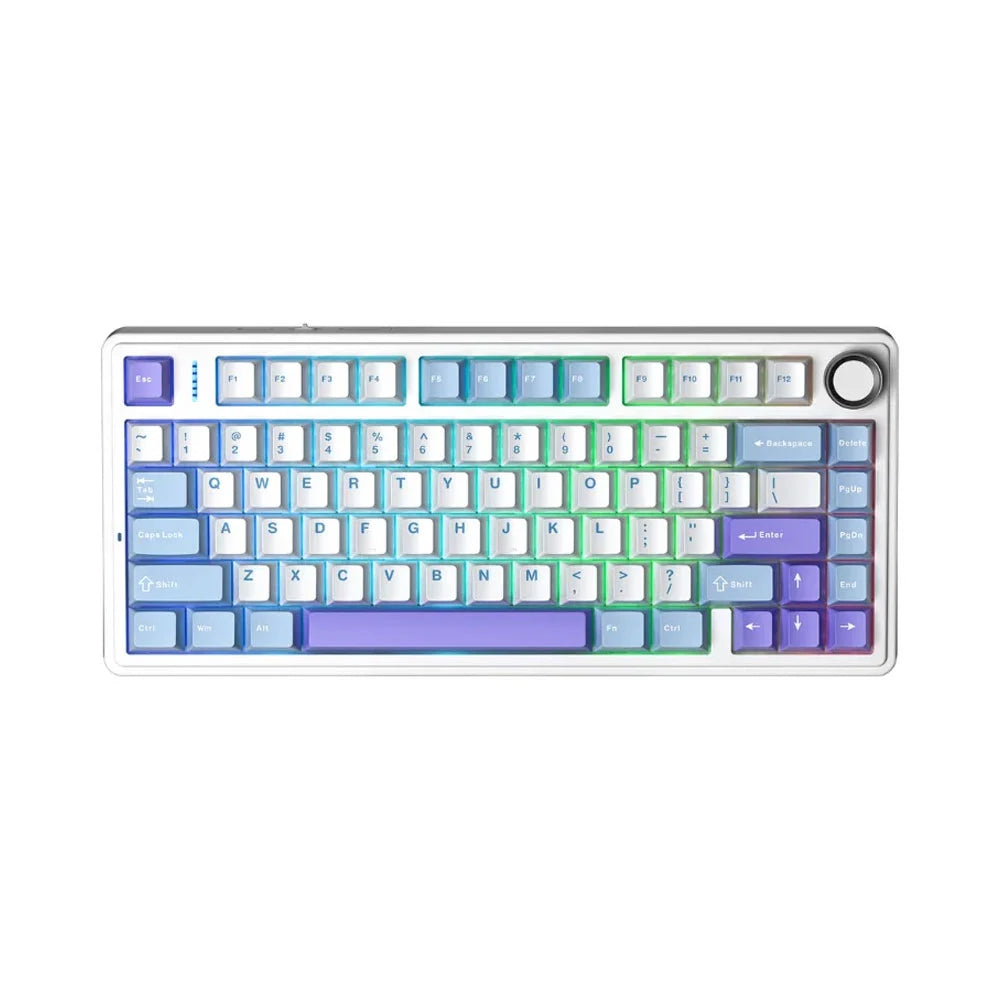 AULA F75 Mechanical Gaming Keyboard RGB 80 Keys Tri-Mode Wireless,Bluetooth,Wired Linear Switch atomoffice