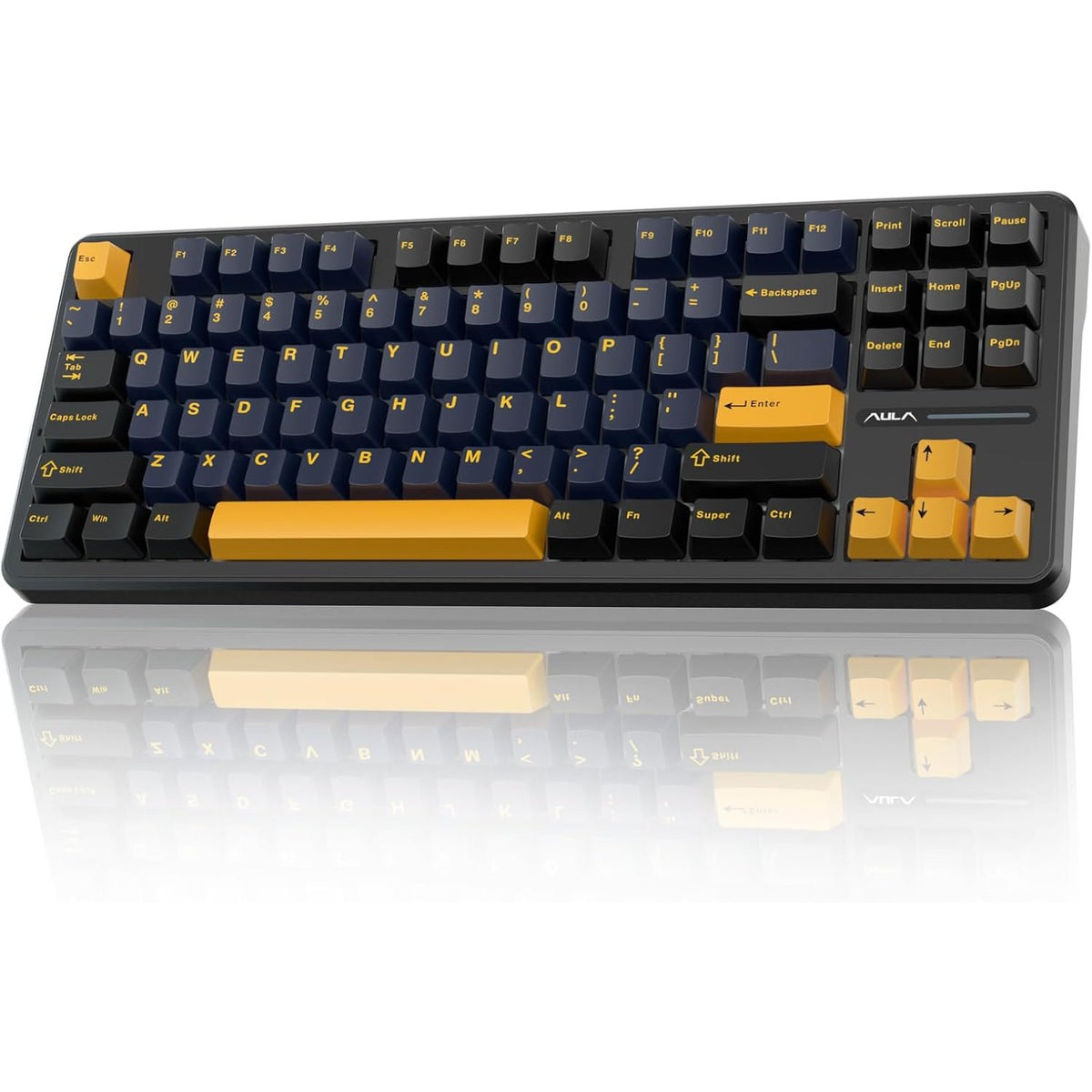AULA F87 Mechanical Gaming Keyboard RGB 87 Keys Tri-Mode Wireless,Bluetooth,Wired Linear Switch atomoffice