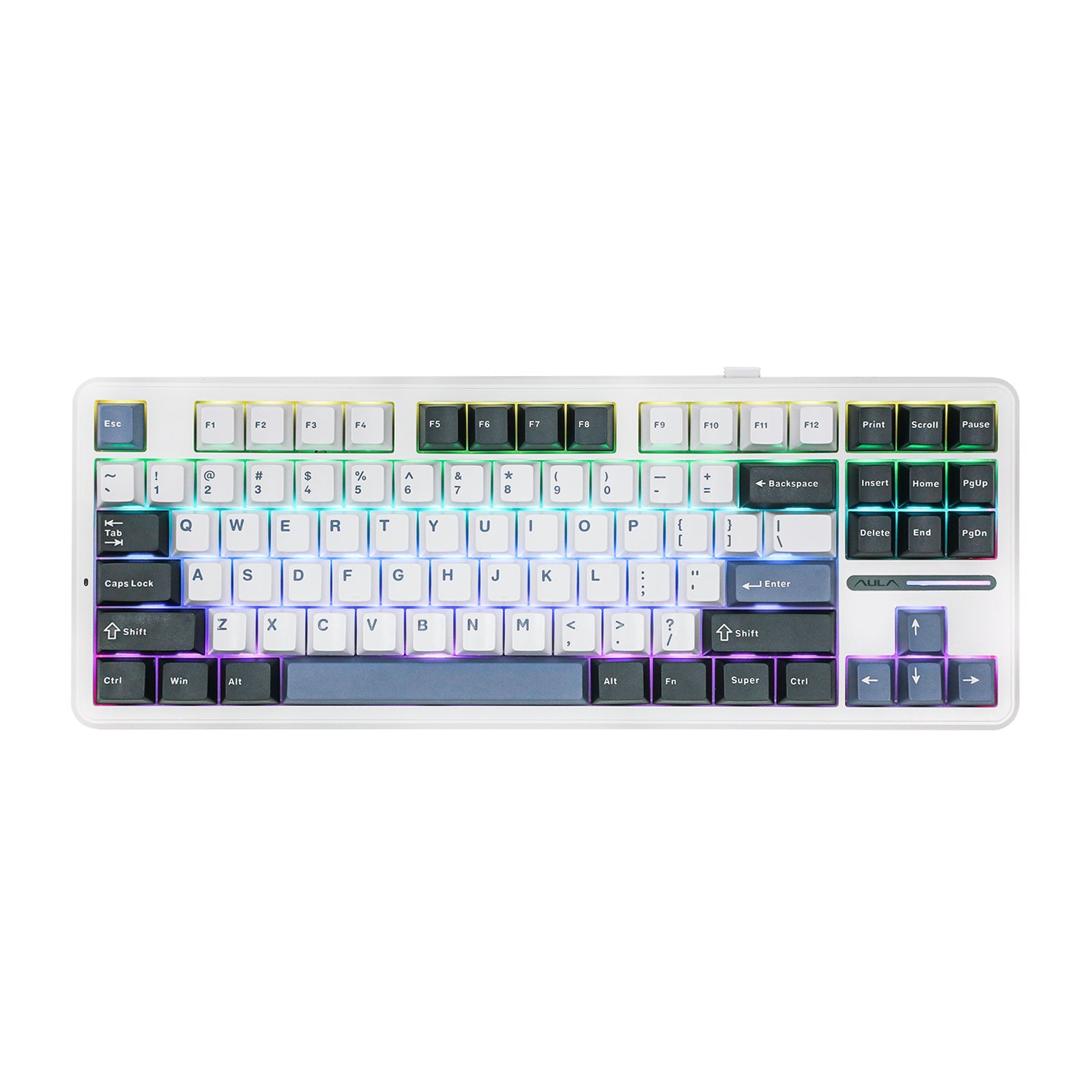 AULA F87 Mechanical Gaming Keyboard RGB 87 Keys Tri-Mode Wireless,Bluetooth,Wired Linear Switch atomoffice