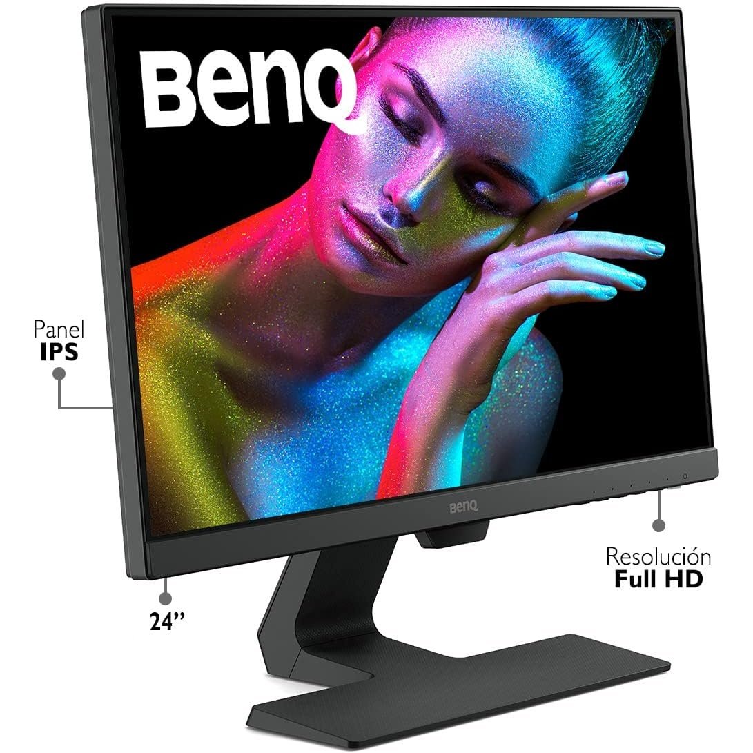 BenQ GW2480 24 Inch FHD 1080p Eye-Care LED Monitor, 1920x1080 Display, IPS Panel, 1Wx2 Speakers atomoffice