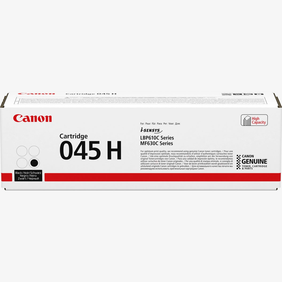 Canon 045H Original Toner Cartridge for Canon i-SENSYS LBP611Cn, LBP613Cdw, MF631Cn, MF633Cdw, MF635Cx Printers atomoffice