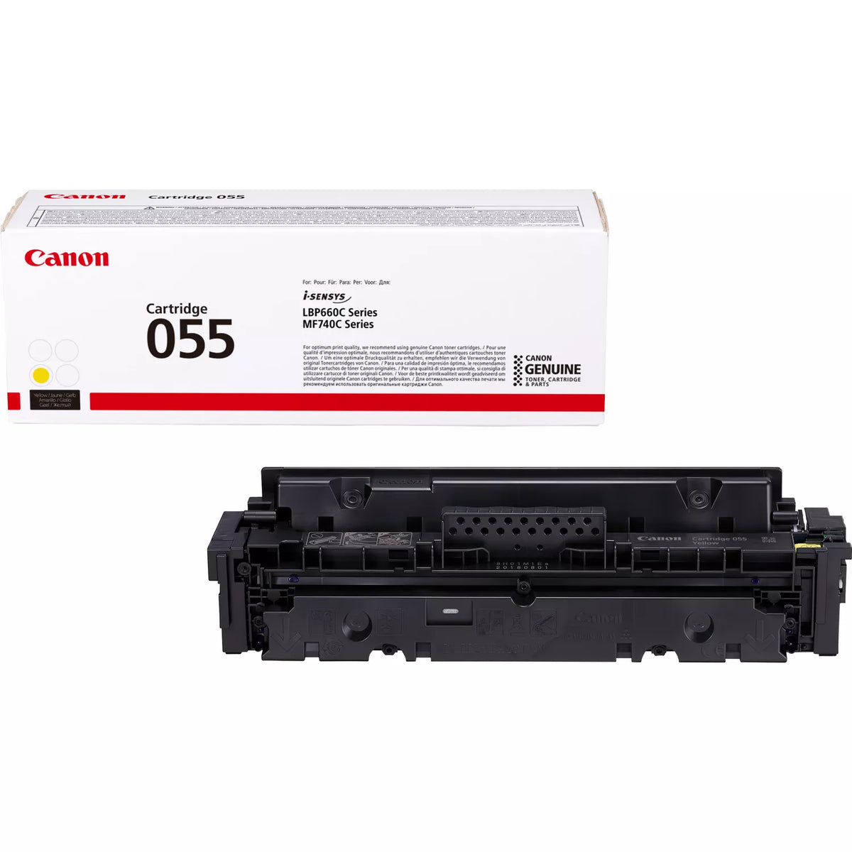 Canon 055 Original Toner Cartridge for Canon i-SENSYS MF744Cdw, MF742Cdw, LBP663Cdw, LBP664Cx, MF746Cx Printers atomoffice