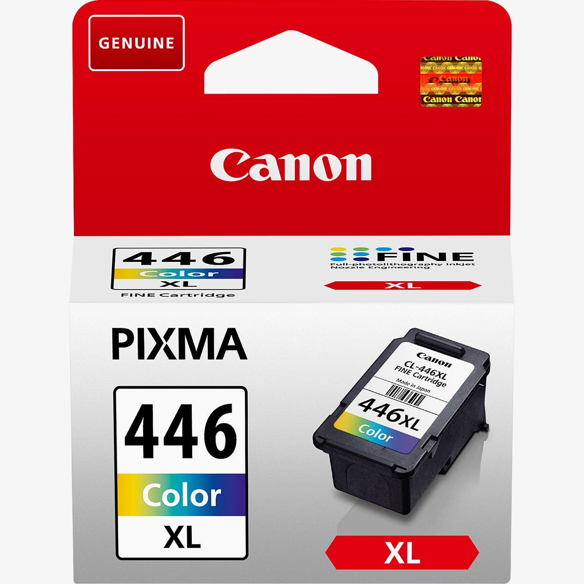 Canon CL-446XL MultiColour Original Ink Cartridge for Canon PIXMA iP2840, MG2440, MG2540, MG2940, MX494, MG3040, MG2540S, MG2545S, TS204, TR4540, TS3140, TR3340, TS3440, TR4640, MG2541S, TS3640, TR4645 Printers atomoffice