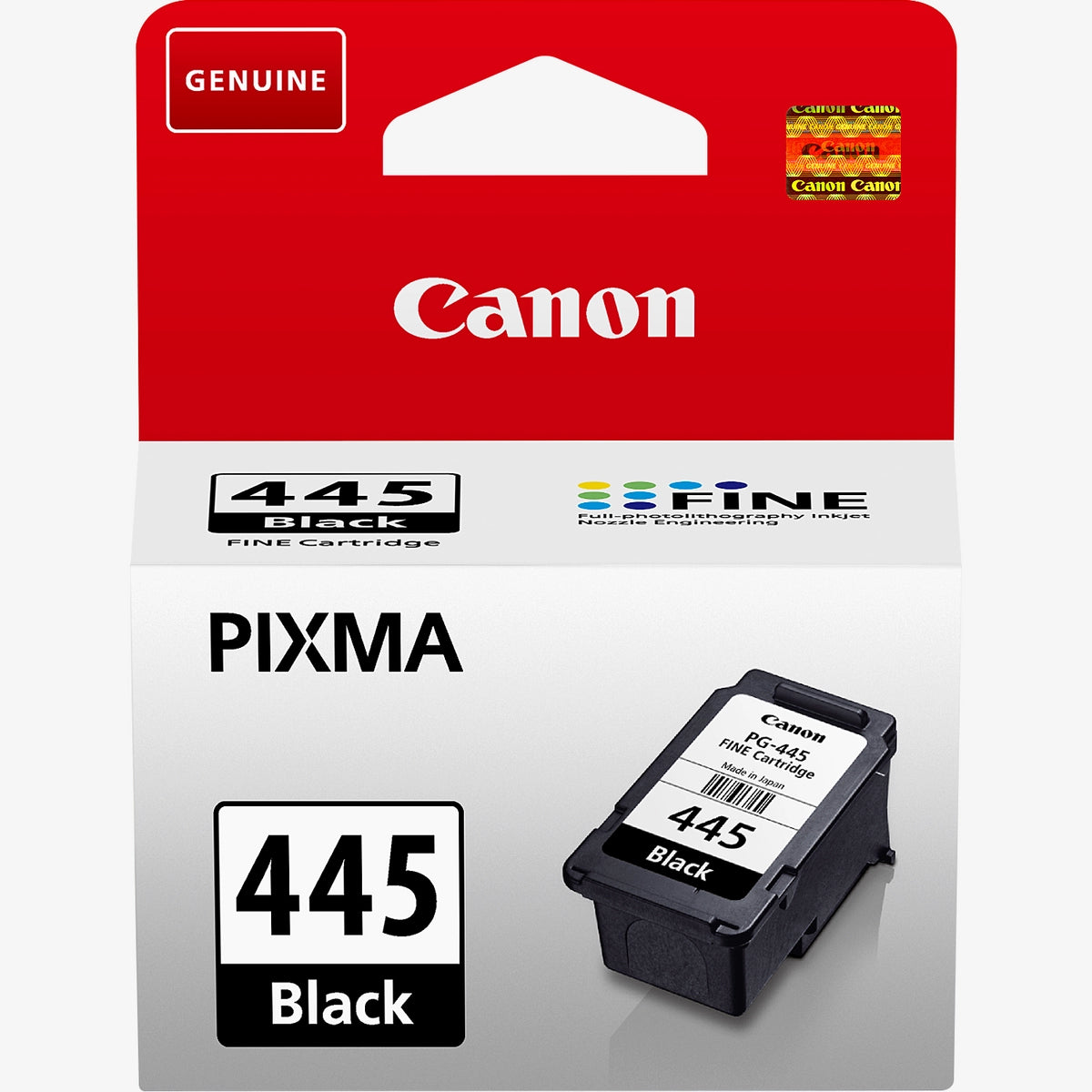 Canon PG-445 Original Ink Cartridge for Canon PIXMA iP2840, MG2440, MG2540, MG2940, MX494, MG3040, MG2540S, MG2545S, TS204, TR4540, TS3140, TR3340, TS3440, TR4640, MG2541S, TS3640, TR4645 Printers