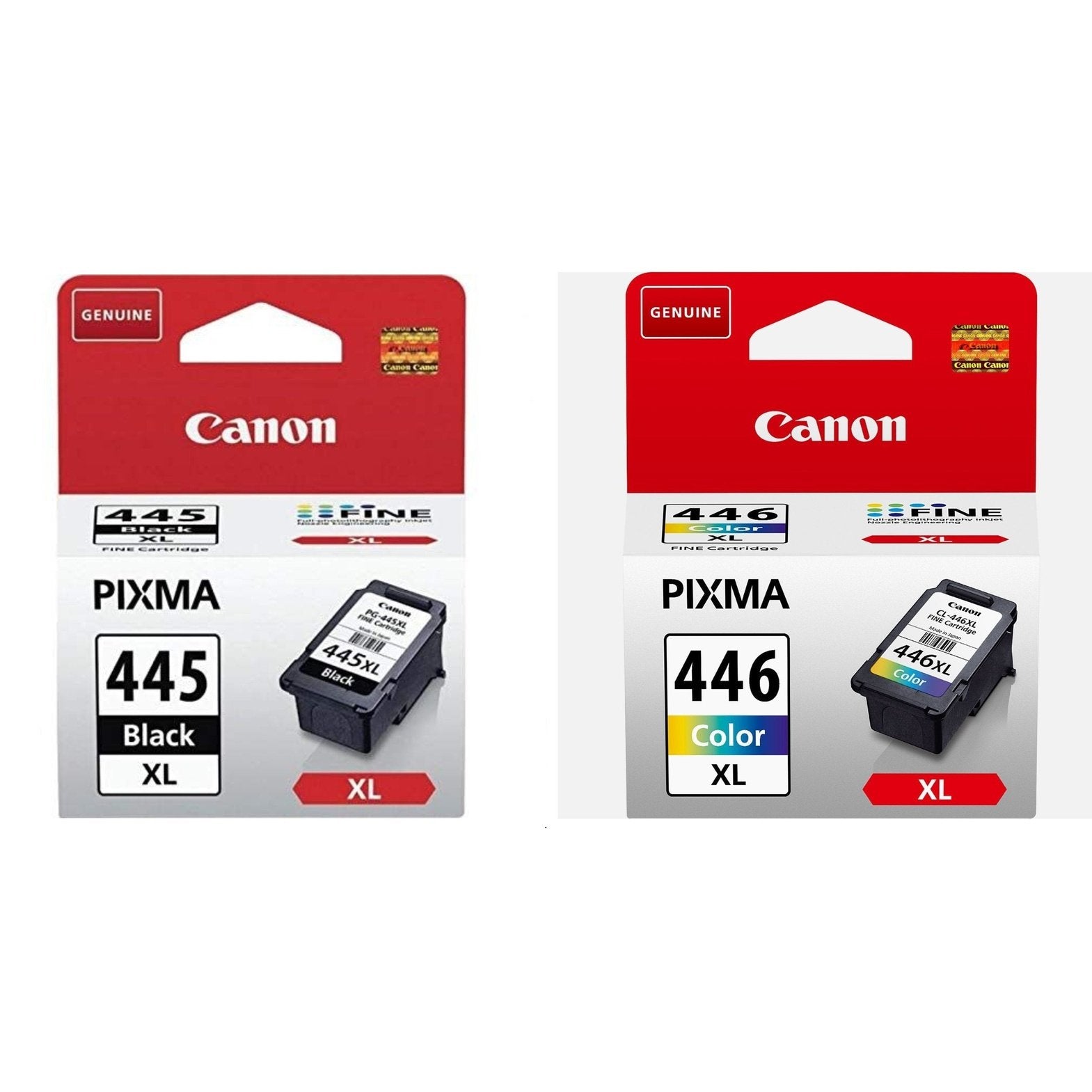 Canon PG-445XL and CL-446XL Combo Pack Original Ink Cartridge for Canon PIXMA iP2840, MG2440, MG2540, MG2940, MX494, MG3040, MG2540S, MG2545S, TS204, TR4540, TS3140, TR3340, TS3440, TR4640, MG2541S, TS3640, TR4645 Printers atomoffice