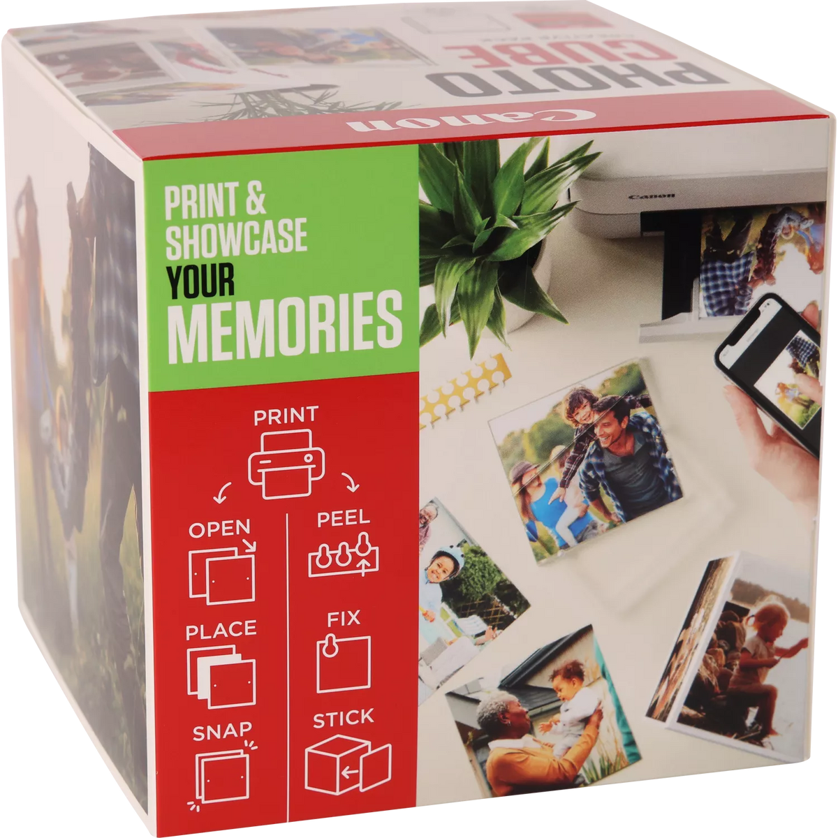 Canon Photo Cube and Frame + PP-201 5x5 Photo Paper Plus Glossy II 40 sheets - Creative Pack atomoffice