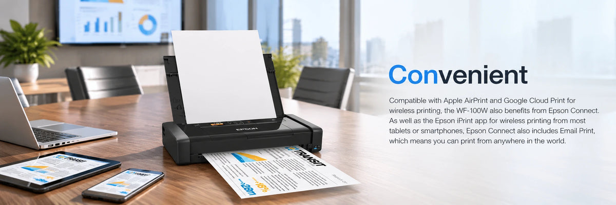 Epson WorkForce WF100W Portable wireless A4 Printer (with Rechargeable battery) — view 3