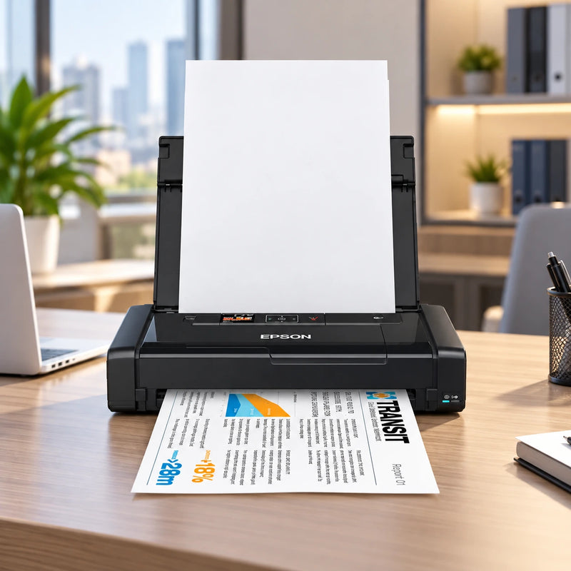 Epson WorkForce WF100W Portable wireless A4 Printer (with Rechargeable battery)