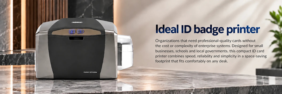 HID FARGO DTC1250e ID Card Printer & Encoder — view 4