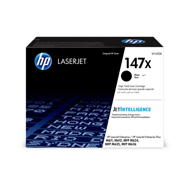 HP 147X Original Toner Cartridge for HP LaserJet Enterprise M610, M611, M612, MFP M634, MFP M635, MFP M636 series atomoffice
