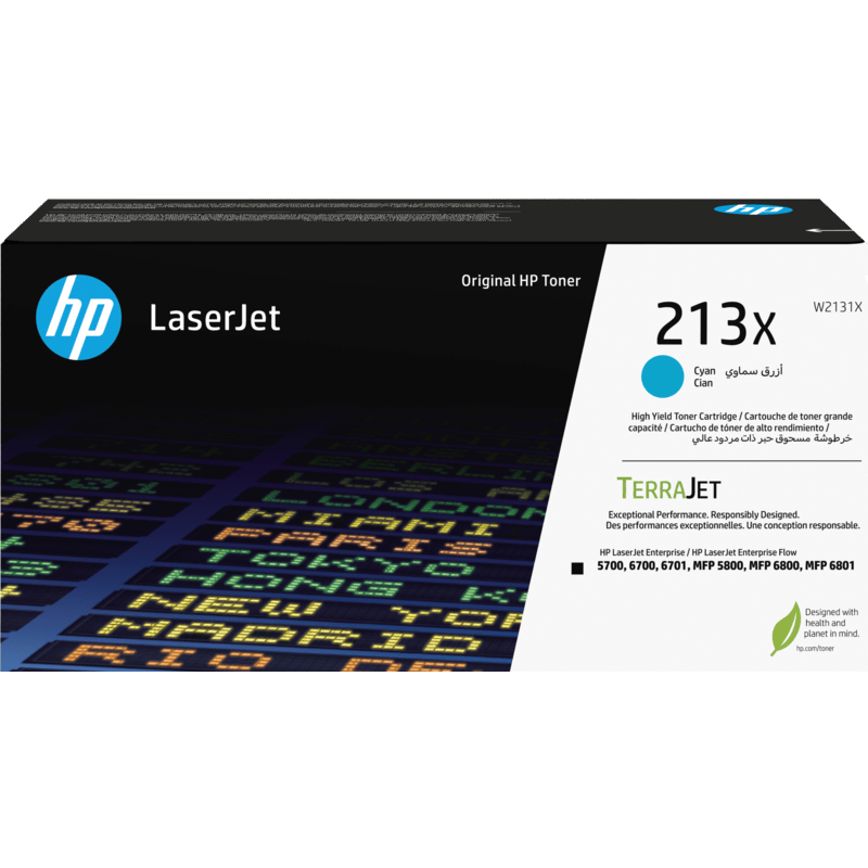 HP 213X Original Toner Cartridge for HP LaserJet Enterprise 5700, 5800, 6700, 6701, 6800, 6801 atomoffice