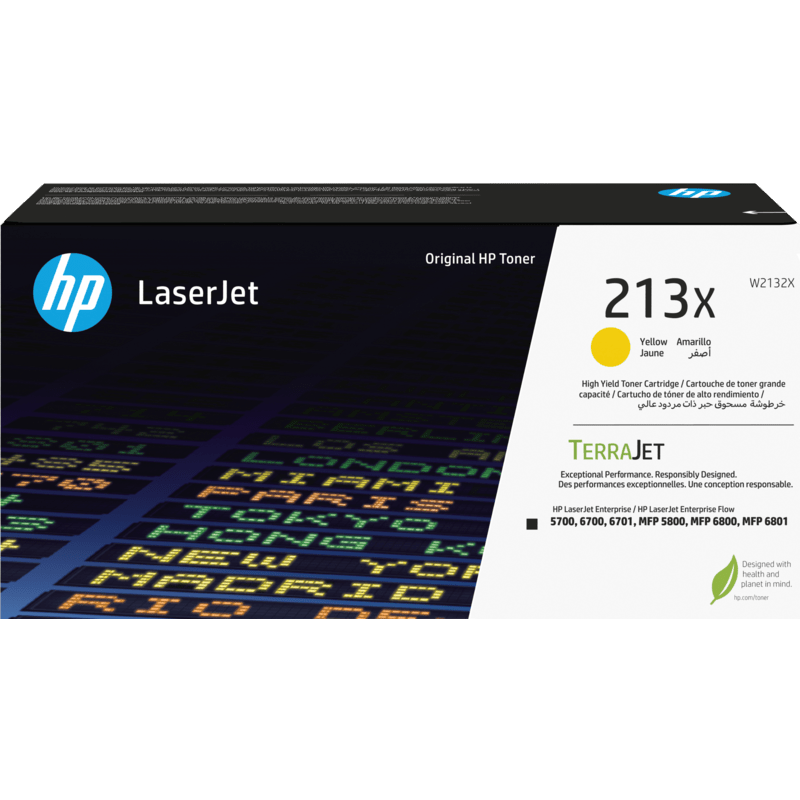 HP 213X Original Toner Cartridge for HP LaserJet Enterprise 5700, 5800, 6700, 6701, 6800, 6801 atomoffice