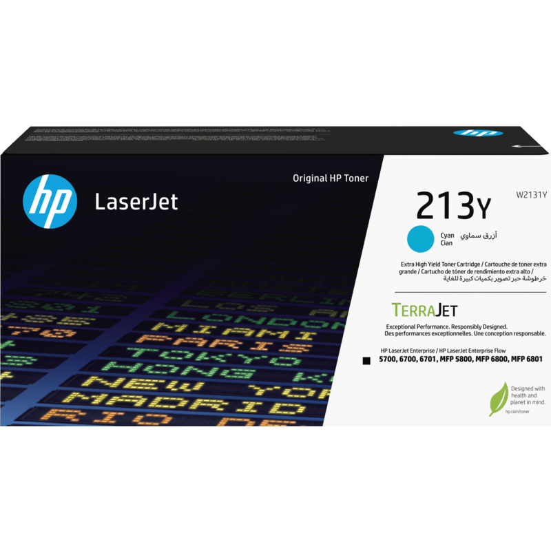 HP 213Y Original Toner Cartridge for HP LaserJet Enterprise 5700, 5800, 6700, 6701, 6800, 6801 atomoffice