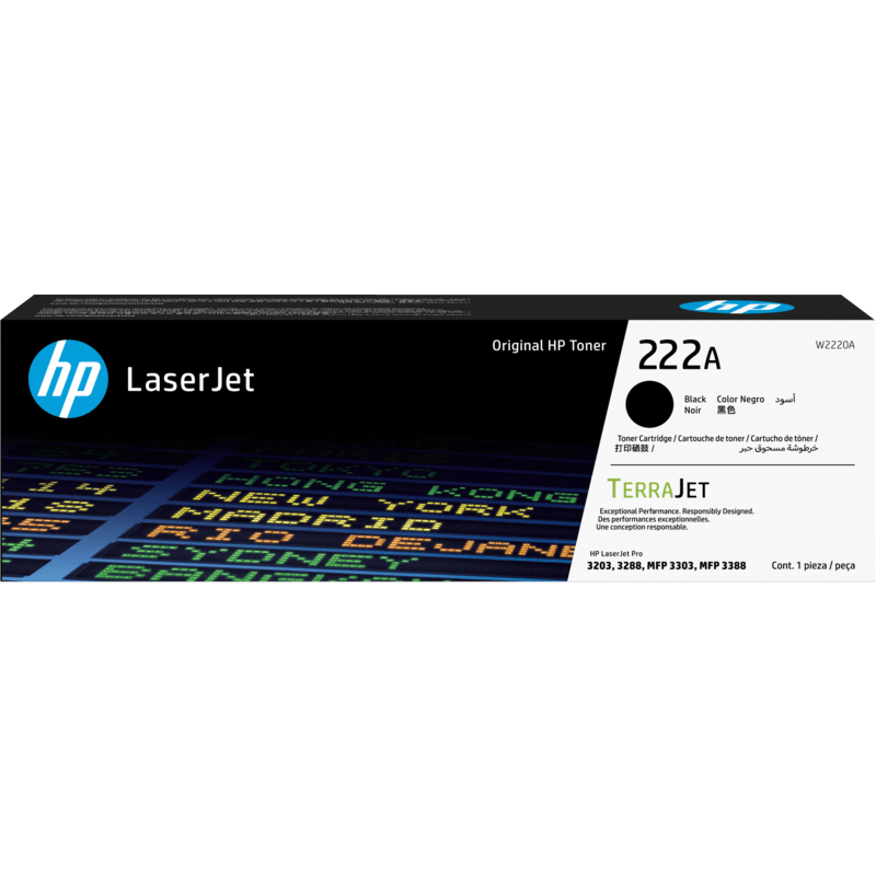 HP 222A Original Toner Cartridge for HP LaserJet Pro 3203, 3288, MFP 3303, MFP 3388 Printer Series atomoffice