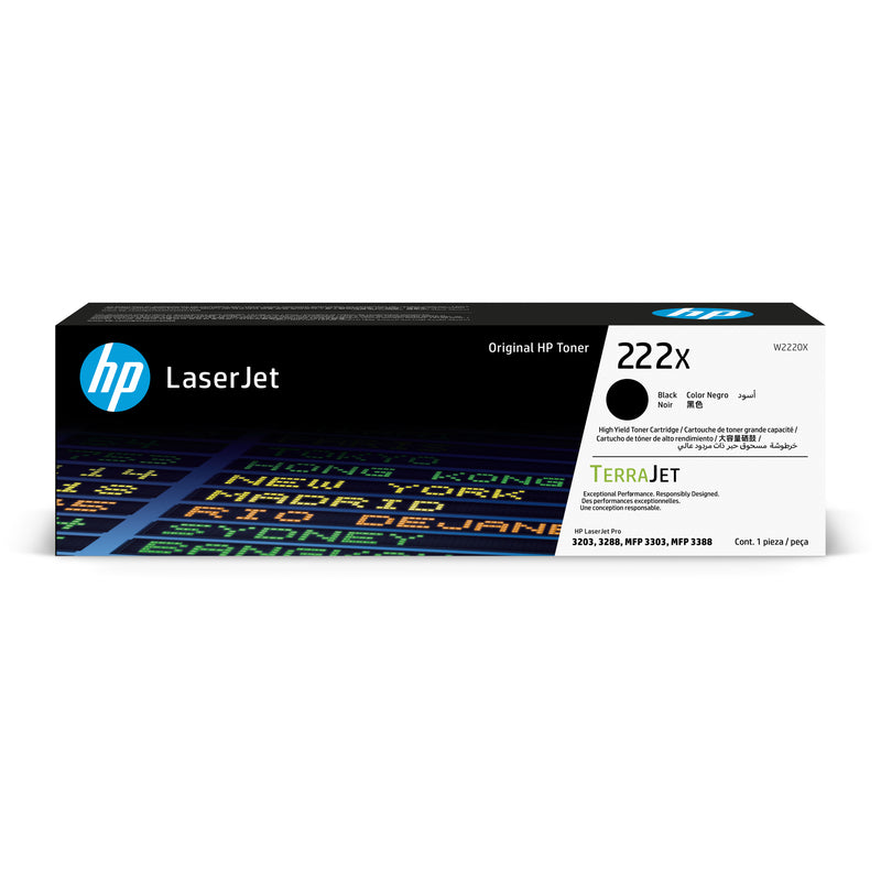 HP 222X Original Toner Cartridge for HP LaserJet Pro 3203, 3288, MFP 3303, MFP 3388 Printer Series atomoffice