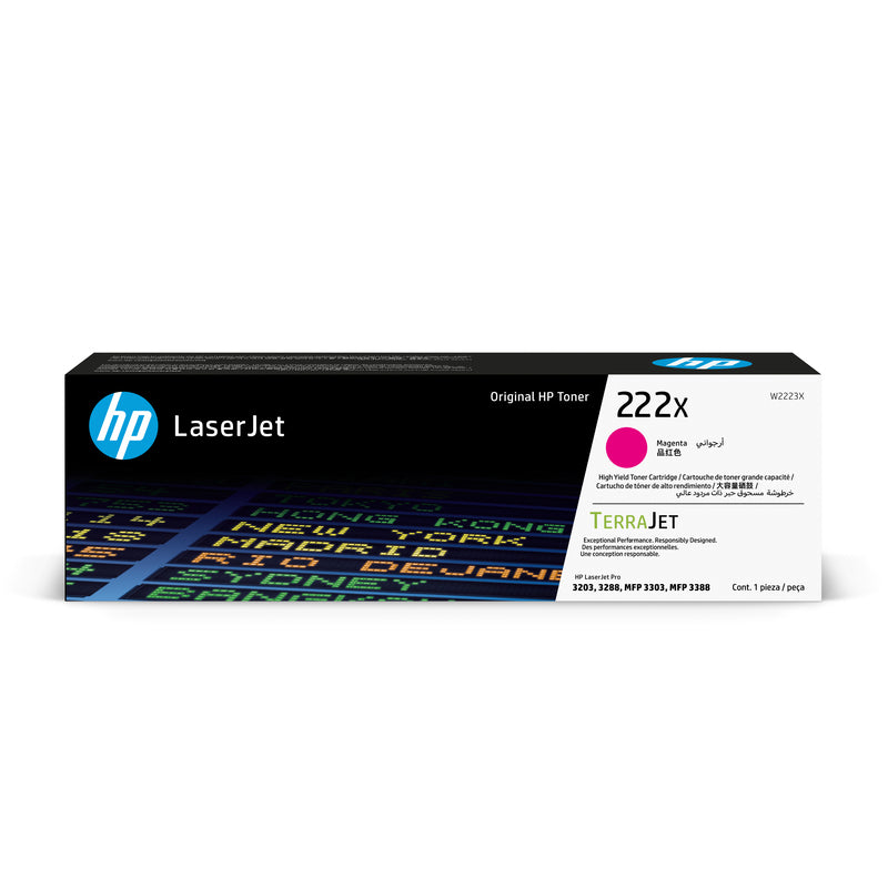HP 222X Original Toner Cartridge for HP LaserJet Pro 3203, 3288, MFP 3303, MFP 3388 Printer Series atomoffice