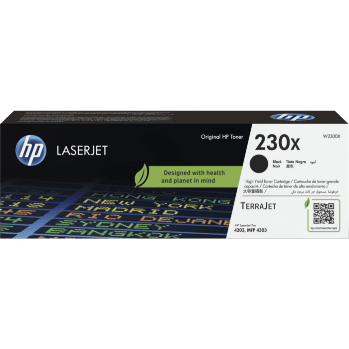 HP 230X Original Toner Cartridge for HP Color LaserJet Pro 4203dn, 4203dw, MFP 4303fdw, MFP 4303dw atomoffice