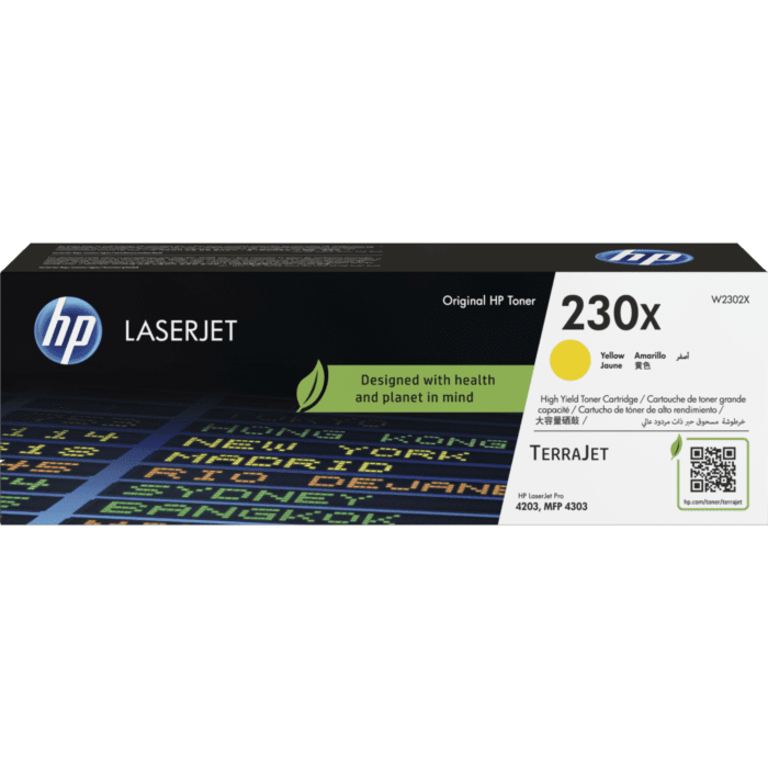 HP 230X Original Toner Cartridge for HP Color LaserJet Pro 4203dn, 4203dw, MFP 4303fdw, MFP 4303dw atomoffice