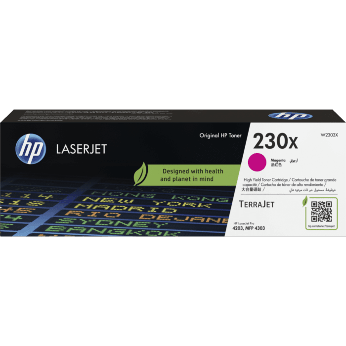 HP 230X Original Toner Cartridge for HP Color LaserJet Pro 4203dn, 4203dw, MFP 4303fdw, MFP 4303dw atomoffice