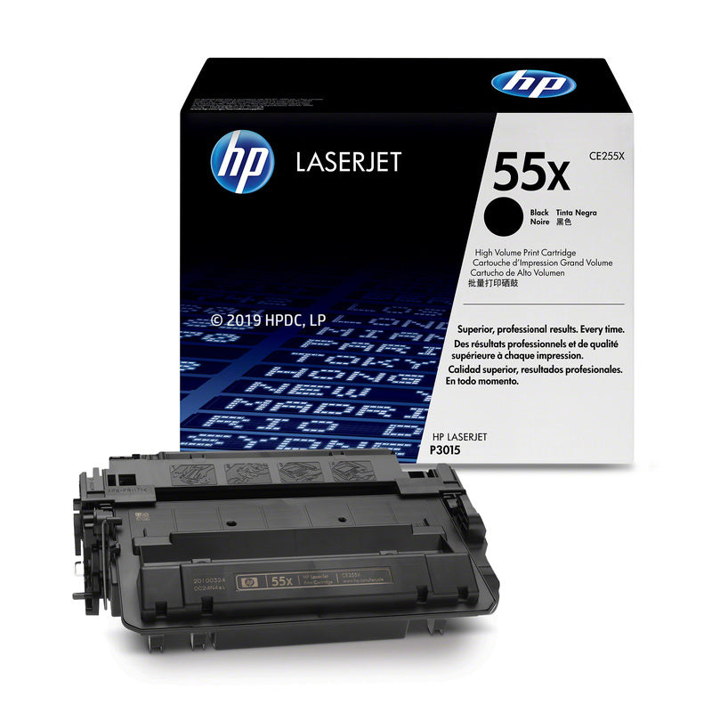 HP 55X Original Toner Cartridge for HP LaserJet Enterprise P3015dn, P3015n, P3015d, P3015x, 500 MFP M525f, 500 MFP M525dn, Pro MFP M521dn, Flow MFP M525c Printer atomoffice