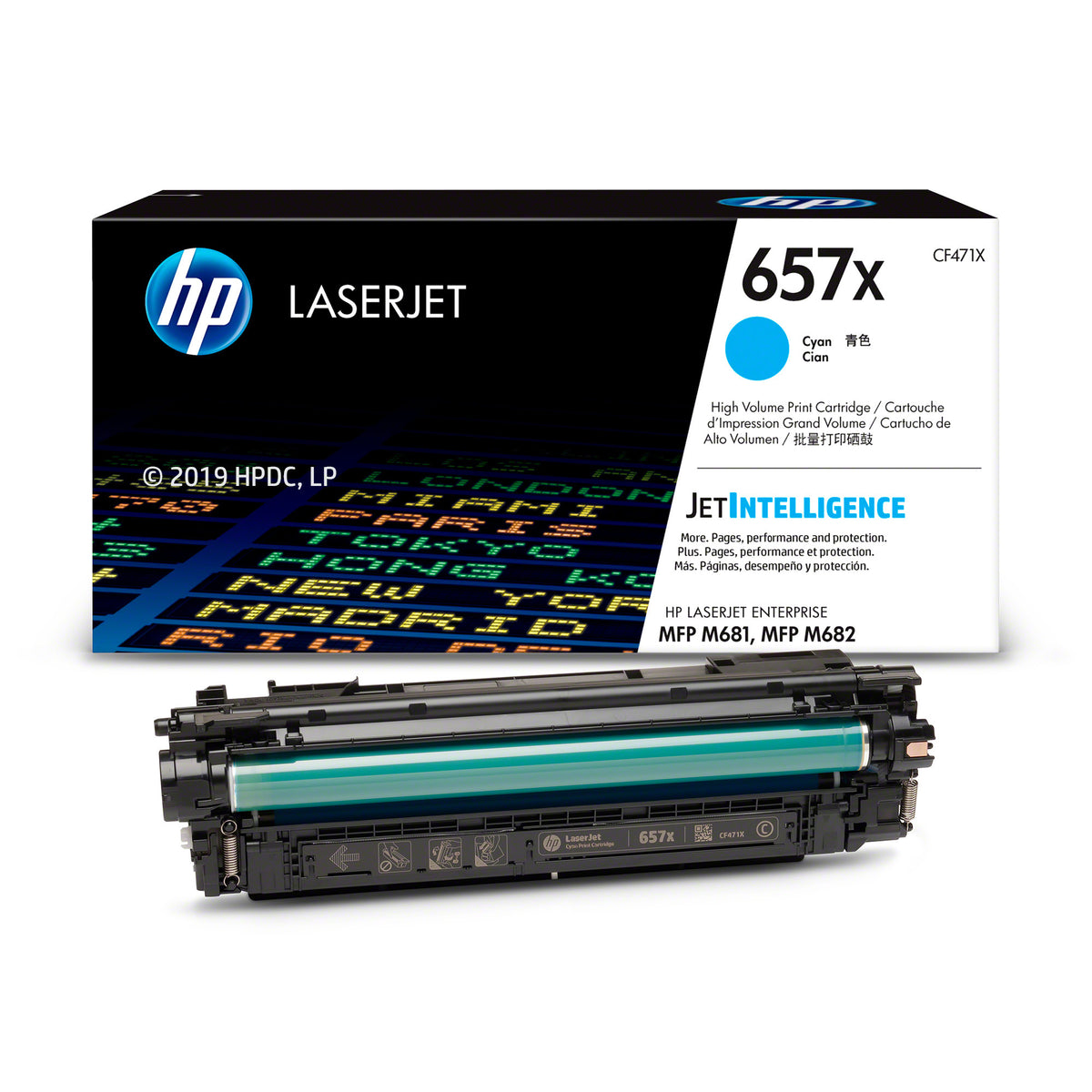 HP 657X Original Toner Cartridge for HP LaserJet Enterprise M681, M682 series printers atomoffice