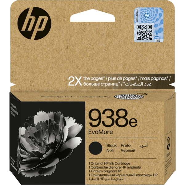 HP 938e EvoMore Original Ink Cartridge for HP OfficeJet Pro 9120, 9110b , 9120b, 9130, 9130b All In One Printers atomoffice