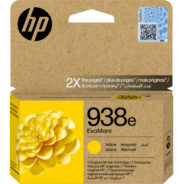 HP 938e EvoMore Original Ink Cartridge for HP OfficeJet Pro 9120, 9110b , 9120b, 9130, 9130b All In One Printers atomoffice