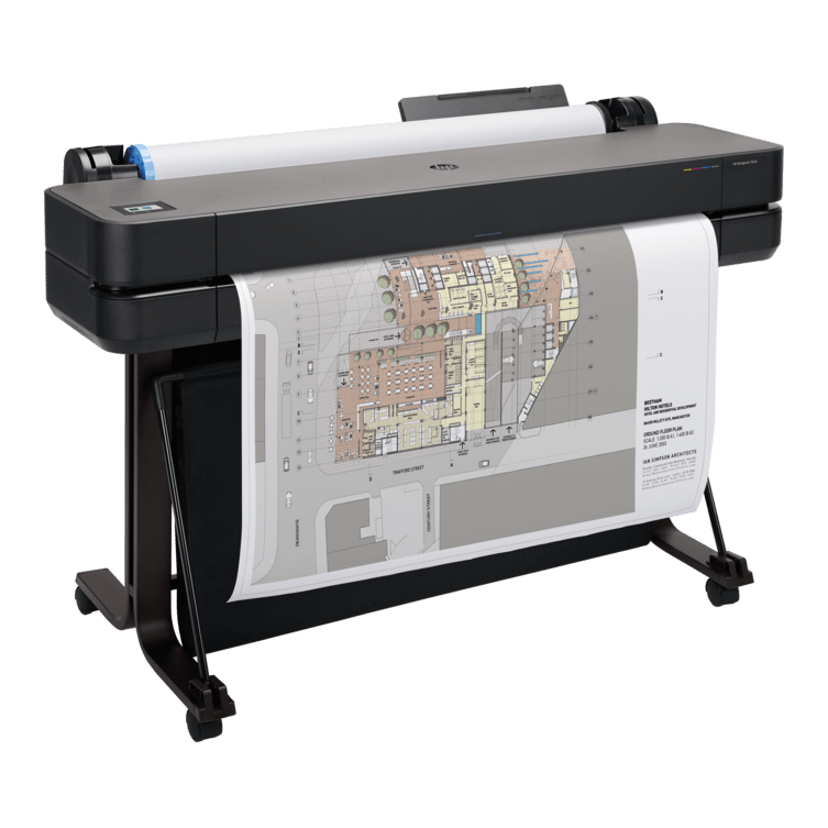 HP DesignJet T630 36-inch Large Format Wireless Plotter Printer in Modern Office Design | 5HB11A atomoffice