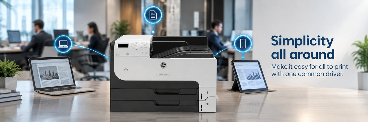 HP LaserJet Enterprise M712dn A3 Mono Laser Printer — view 2