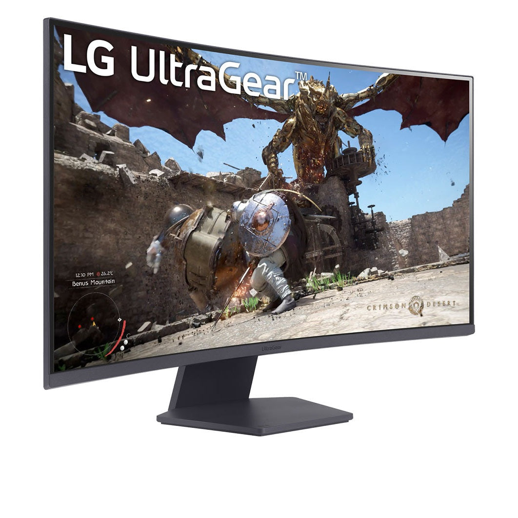 LG UltraGear™ 32GS60QC-B 32" QHD 180Hz Curved Gaming Monitor atomoffice