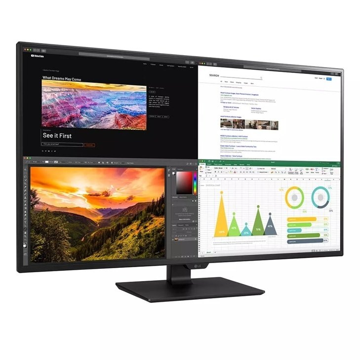 LG 43" 43UN700-B Flat UHD Monitor, IPS Panel 60Hz- DP,HDMI,USB-C atomoffice