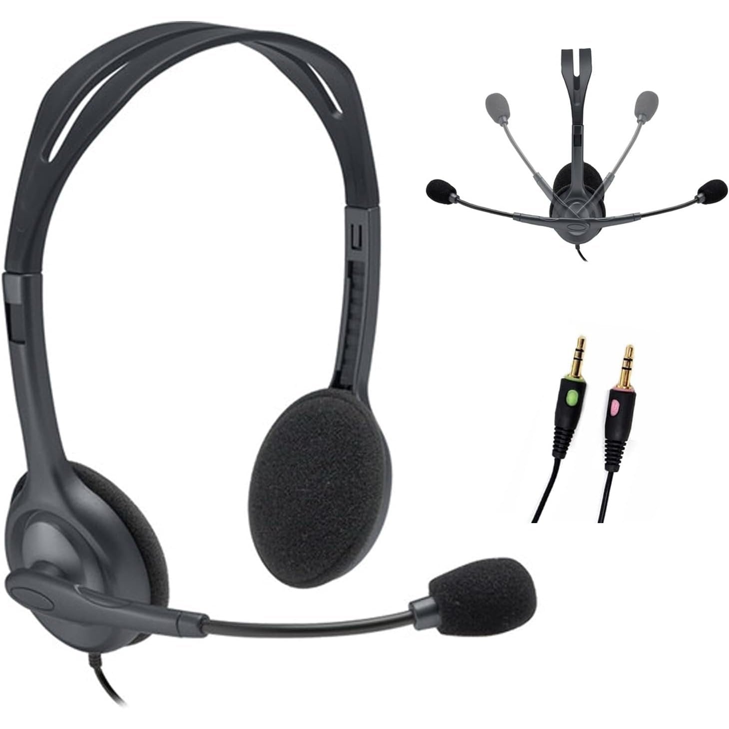 Logitech H110 Corded Stereo Headset atomoffice