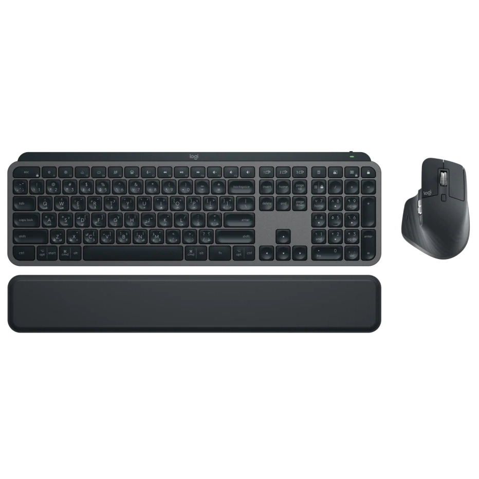 Logitech MX Keys S Keyboard+Mouse Combo 104 Keys Wireless 10 meters , Bluetooth atomoffice