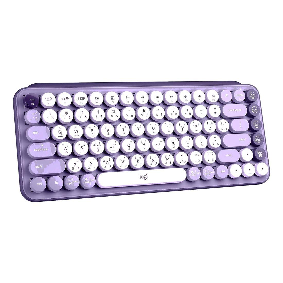 Logitech Pop Keys Mechanical Keyboard 84 Keys Wireless 10 meters , Bluetooth Tactile Switch atomoffice