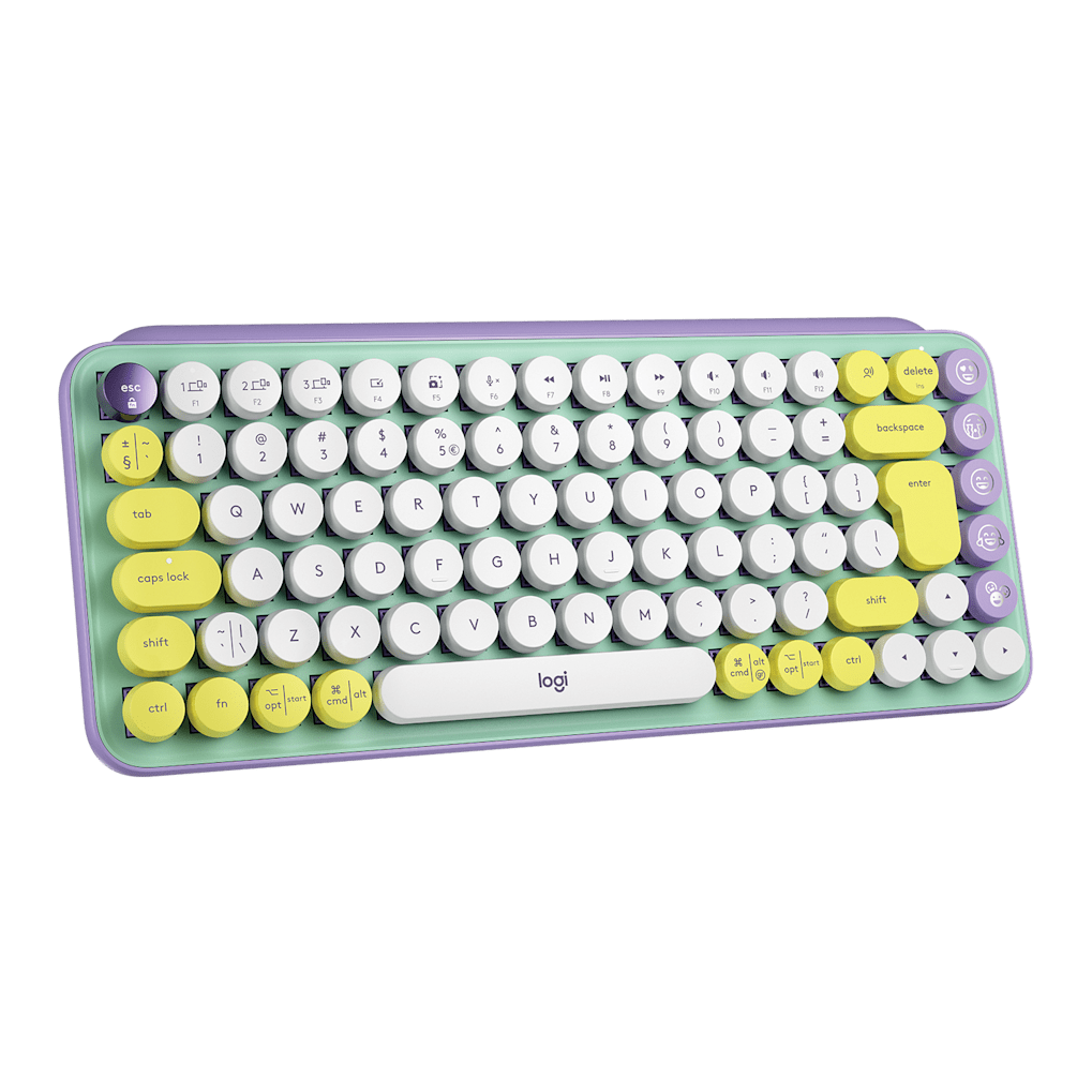 Logitech Pop Keys Mechanical Keyboard 84 Keys Wireless 10 meters , Bluetooth Tactile Switch atomoffice
