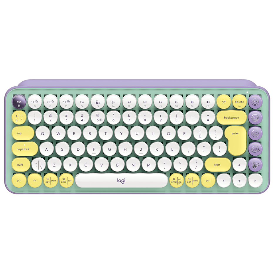 Logitech Pop Keys Mechanical Keyboard 84 Keys Wireless 10 meters , Bluetooth Tactile Switch atomoffice
