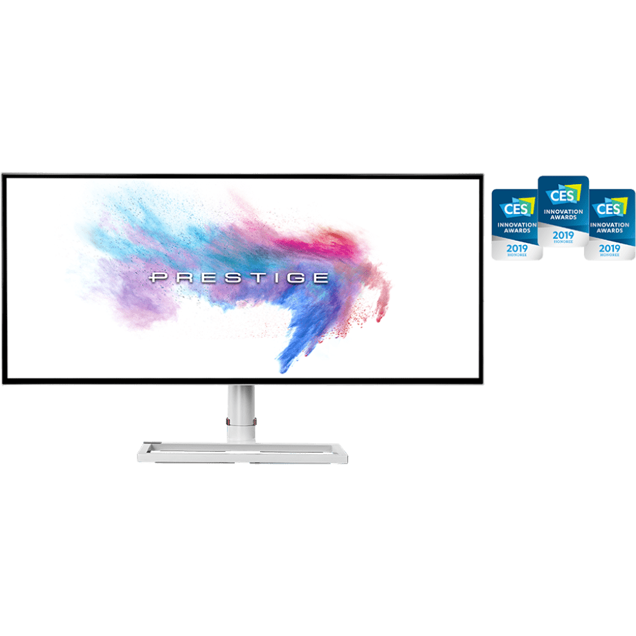 MSI 34" Prestige PS341WU Flat 5K2K WUHD Monitor, Nano IPS 60Hz - HDMI,DP,USB C atomoffice