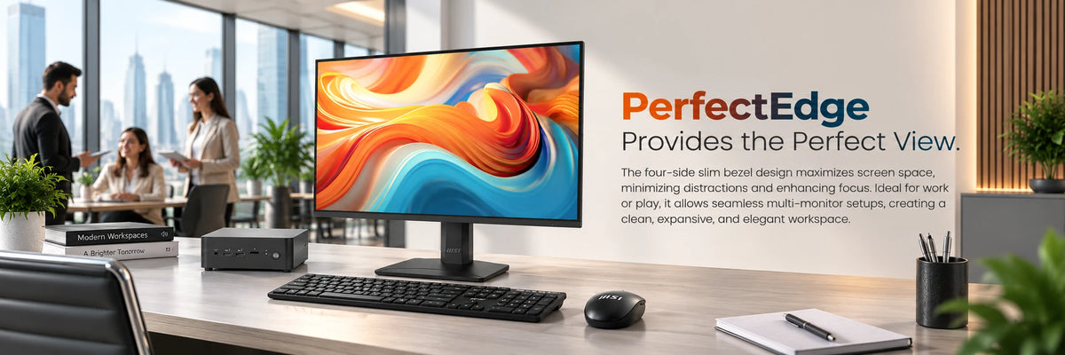 MSI PRO MP242 E14C 24" FHD Monitor, 144Hz IPS, USB-C — view 3