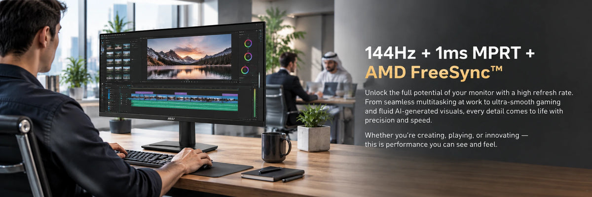 MSI PRO MP275Q E14 27" WQHD Monitor, 144Hz IPS — view 2