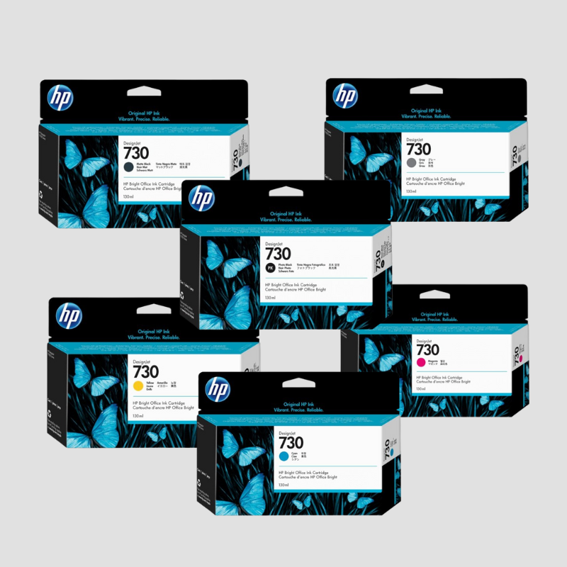 HP 730 Designjet Ink Cartridge for HP DesignJet T1700 Printer series atomoffice