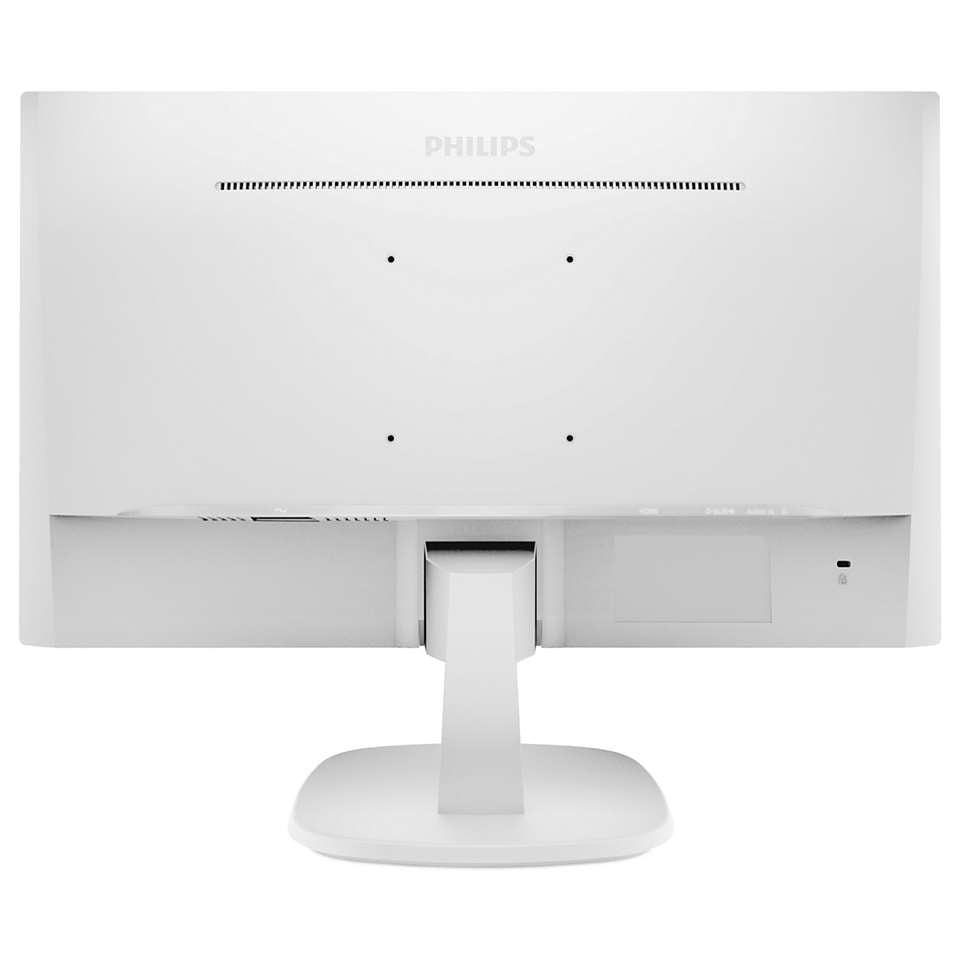 Philips 22inch Flat FHD Monitor IPS Panel 75Hz- HDMI, VGA, Speaker, White - 223V7QHAW/89 atomoffice